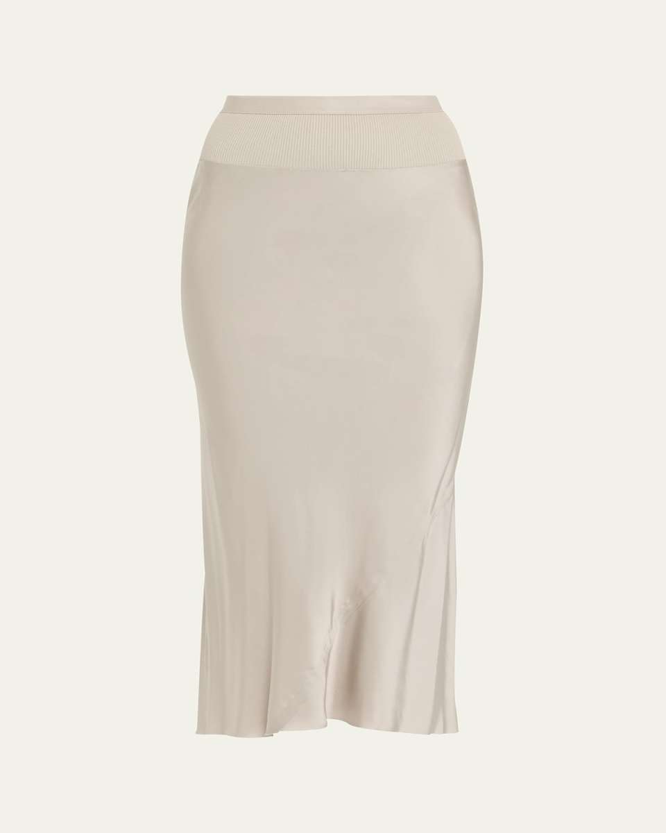 Godet Midi Skirt
